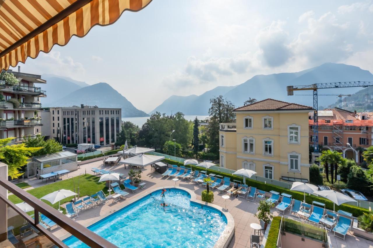 Hotel Delfino Lugano Exterior foto