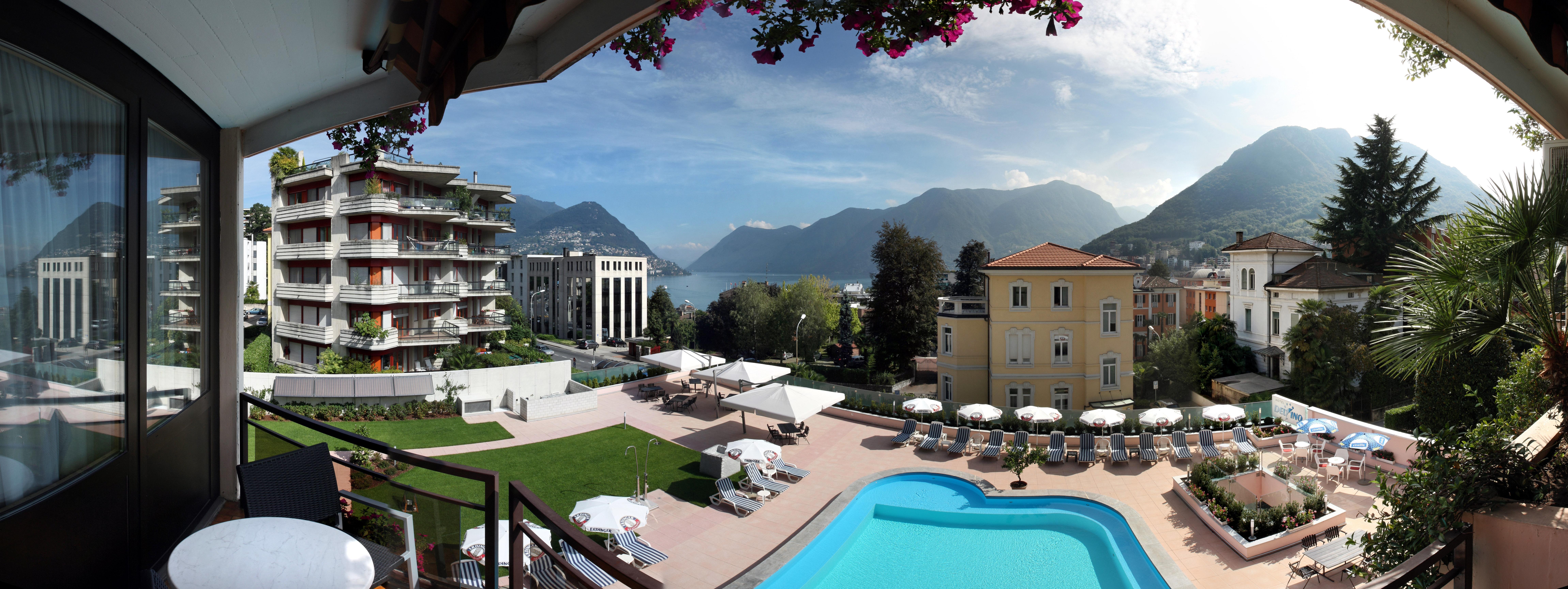 Hotel Delfino Lugano Exterior foto